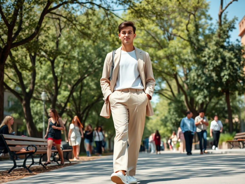 unser-nuernberg.de | Que mettre avec un pantalon beige pour un look d'étudiante?